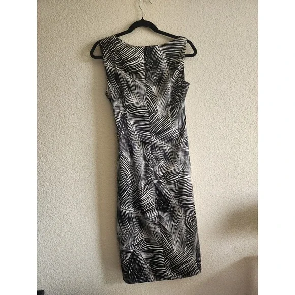 Maggy London Women's Formal Short Sleeve Knot Dress 10 - Picture 2 of 10